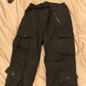 Black Cargo Pants Size 28